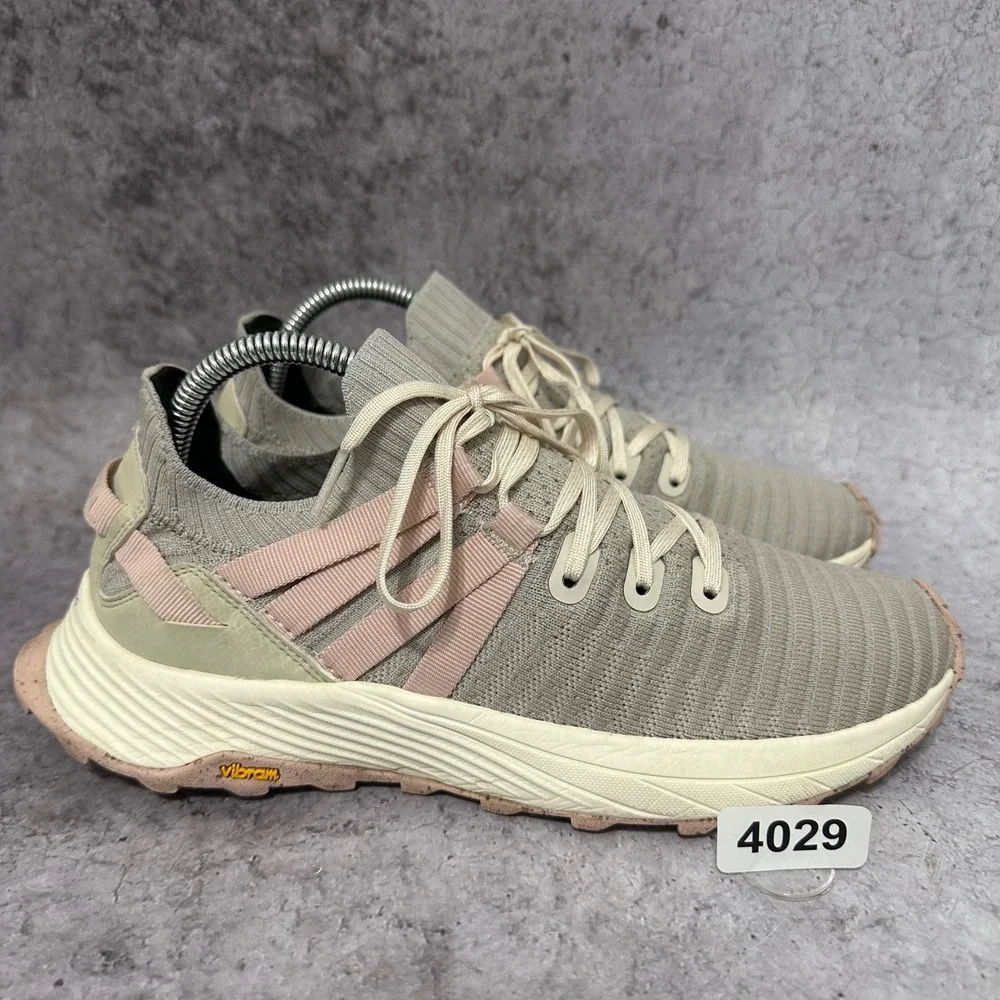 Merrell Embark Lace Sneakers Womens Size 9 Tan Rose Vibram FloatPro J067282